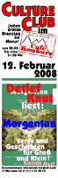 Culture Club Plakat Lesung Knut
