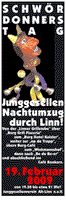 Plakat Junggesellen-Nachtumzug 2009