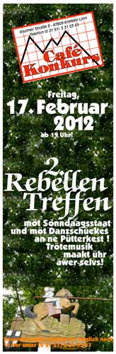 Kleinplakat Rebellentreffen 17. Februar 2012